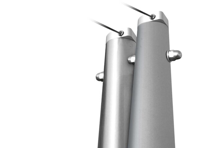 SOLIDAY Edehlstahl- oder Aluminium-Masten