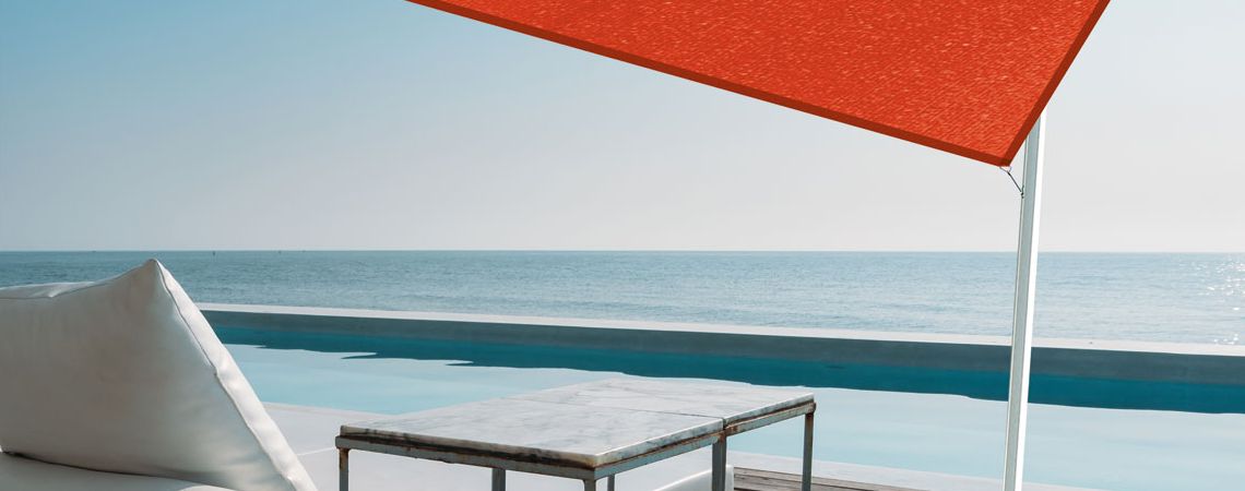 Sonnenschutz Sonnensegel rot