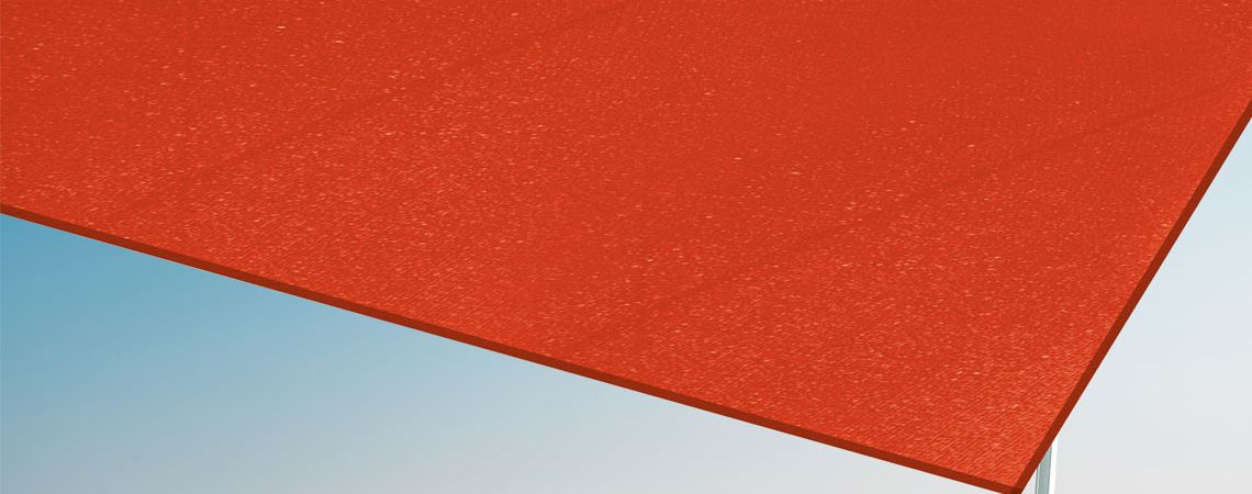 Sonnensegel kaufen rotes Modell für Balkon