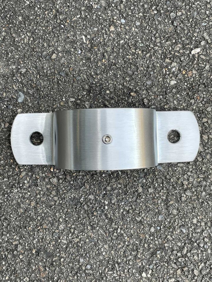 Wanschelle aus Edelstahl.